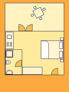 Ground-plan of the apartment - 2 - 2S